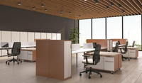 Meuble de bureau moderne convertible et sécurisé, avec tiroirs en acier et casiers de rangement, pour l'école et le bureau à domicile