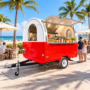 Carrito de Comida Móvil Compacto de 7 pies, Remolque de Comida Personalizado en Venta - Tu Negocio sobre Ruedas - Product Image 1