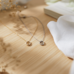 Collana con Ciondolo a Forma di Lettera U con Diamante Angelina, in Acciaio Inossidabile, Tono Oro e Argento, Gioiello Unisex alla Moda, Regalo Trendy - Product Image 5