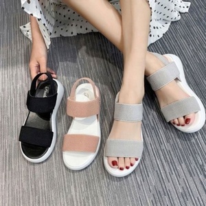 New Elastic <b>Tight</b>-Fitting Fairy Wind Roman Style for Summer Spring Winter With <b>Thin</b> Heels Flat Bottom Women's Shoes - Product Image 3