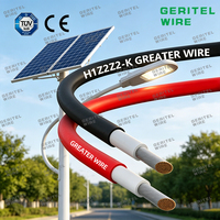 1000V/1500V verzinnter Kupfer leiter H1Z2Z2-K Solar-PV-Kabel XLPO isoliert 4mm 6mm Niederspannungs-Photovoltaik für den Heimgebrauch Heizung