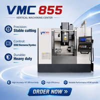 Centre d'usinage vertical en promotion, fraiseuse CNC 3 axes BT40 VMC850/855 pour métaux