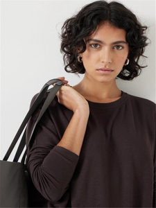 ราคาส่งออกต่างประเทศ สินค้าออริจินัลจากเว็บไซต์ทางการ สไตล์ใหม่ บริติช ฮัส* เสื้อยืดตัวยาวทรงหลวม น้ำหนักเบา สวมใส่สบาย - Product Image 5