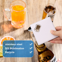 Ouvre-bouteille de bière en métal sublimé de luxe, cadeau touristique avec cuir PU, ouvrez vos bières avec style