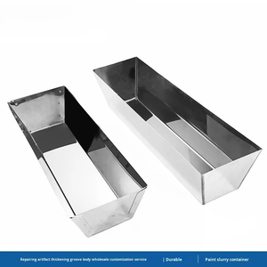 Fournisseur direct d'usine, outils de nivellement et de réparation de la maçonnerie, miroir, ciment gris, bac à mastic, boîte à ciment en acier inoxydable - Product Image 3