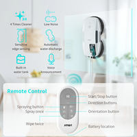 Robot Limpiador de Vidrios Eléctrico Automático, Cuerpo Delgado de 81 mm, 980 g, Ligero, Planificación Inteligente de Rutas, Control Remoto de 2.4G, Uso Doméstico