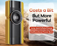Démarreur de voiture 4-en-1 20000mAh 12V avec pompe à air 150PSI, booster de batterie et batterie externe