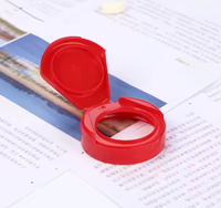 Couvercle de bouteille en plastique transparent rouge bouchon de capsulage de couronne anti-fuite capacité de Type à vis 400ml forme de cylindre pour l'utilisation de pilule de médecine