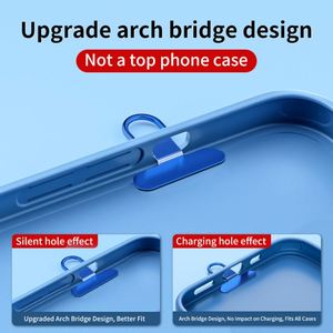 Ultra-Thin Mini Stainless Steel <b>Phone</b> Accessories Kit Lanyard Pad Silent Hole Clip Metal Back Sticker and Side Hanging Connector - Product Image 6