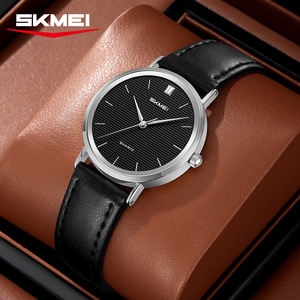 นาฬิกาข้อมือ SKMEI 2568 รุ่น Unisex ดีไซน์หรูหรา เรียบง่าย สายหนัง หน้าปัดควอตซ์ พร้อมเข็มบอกเวลา ขนาดสาย 16 มม. ตัวเรือนโลหะผสมสังกะสี - Product Image 5