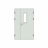 Puerta ignífuga de Metal de estilo acero Simple moderna de alta calidad hecha a medida para uso doméstico de Hotel venta directa de fábrica para Exterior