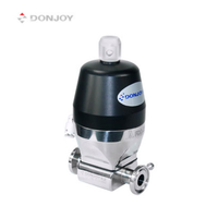 Vanne à diaphragme directe DONJOY avec actionneur en alliage, type mini à fixation par serrage
