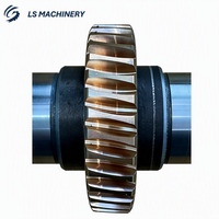 LS03-066 Kit d'engrenages à vis sans fin en acier inoxydable pour usinage CNC de précision, comprenant roue à engrenages, pièces d'engrenage et arbre à vis sans fin pour robot