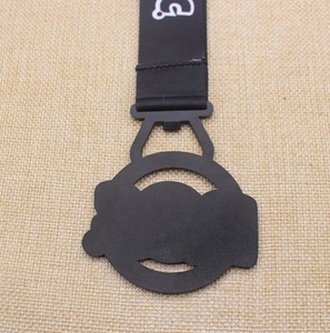 เหรียญกีฬาวิ่งเสมือนจริงพร้อมที่เปิดการแข่งขันแบบกลวงชุบนิกเกิลสีดำตามสั่ง - Product Image 3