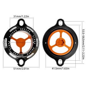 Protection de bouchon de filtre à huile de moteur de moto pour <span class=keywords><strong>KTM</strong></span> 690 990 Duke Adventure - Garde de filtre à huile en aluminium CNC - Product Image 2