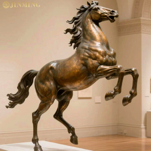 Özel yapılmış büyük ölçekli yaşam boyu Pegasus heykelleri, Modern İskandinav bronz Metal döküm bakır at heykelleri - Product Image 2