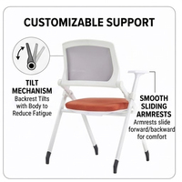 Tables et chaises pour événements, chaise pliante unique pour la formation scolaire, mobilier de bureau, chaises de bureau à quatre pieds sans roulettes