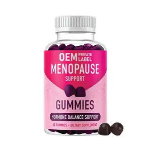 Biocaro OEM özel etiket hormonu dengesi sakızlı Multivitamin takviyesi vitaminleri menopoz Gummies kadınlar için menopoz rölyef