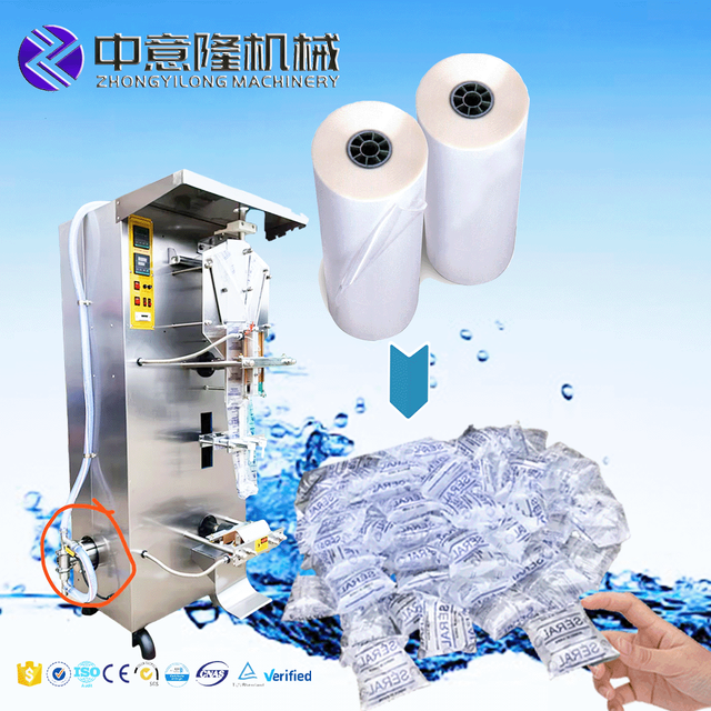 High Efficiency Plastic Drinking Sachet Pure Water Auto Filling Making Packaging Machine Equipment Installation Device Machinery