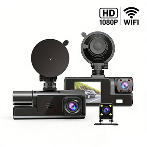 Cámara de Seguridad para Auto DVR de 3 Canales, Caja Negra, 1080P, WiFi, Visión Nocturna, Grabador de Tráfico - Product Image 1