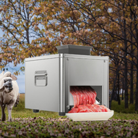 Trancheuse à viande électrique automatique avec épaisseur réglable, lame en acier inoxydable pour bœuf séché, porc et mouton - Nouveau