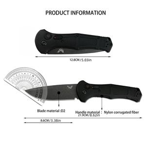 Cuchillo plegable Axis BM9070 con hoja de acero inoxidable con punta de cuchillo, mango de fibra de nailon, cuchillo de bolsillo táctico, herramienta EDC - Product Image 6