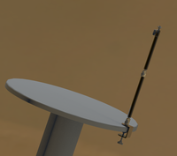 Support de microphone de studio professionnel en alliage d'aluminium + ABS, bras rotatif à 360 degrés, support de micro réglable deux-en-un, anneau lumineux LED
