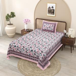 HEAVENBIRDS ผ้าปูที่นอนพิมพ์ลายขายส่ง พร้อมปลอกหมอน 1 ใบ ชุด 300 เส้นด้าย 100% ผ้าฝ้าย ปลอดภัยต่อสิ่งแวดล้อม สไตล์ธรรมชาติ สำหรับใช้ในบ้าน งานแต่งงาน - Product Image 2