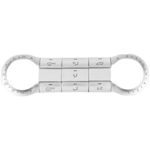Autocollants de garniture pour boutons de climatisation de <span class=keywords><strong>la</strong></span> console <span class=keywords><strong>centrale</strong></span> de l'intérieur de <span class=keywords><strong>la</strong></span> voiture pour <span class=keywords><strong>Mercedes</strong></span> Benz Classe A <span class=keywords><strong>GLA</strong></span> X156 W176 2013 2014 2015 2016 2017 2018 2018 - Product Image 1