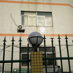 Personnalisé Moderne E27 250mm Led Plastique Blanc Sphérique Rond Globe Boule Clôture Jardin Extérieur Porte Principale Pilier Lumières - Product Image 2