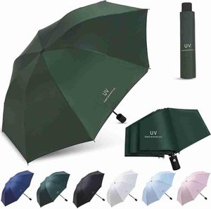 Customized Automatic 3 Folding <b>Umbrella</b> One Click Opening and Closing Sunshade Business Gift <b>Umbrella</b> Printed Logo - Product Image 1