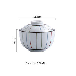 Tazón Japonés Retro de Cerámica Chawanmushi, Técnica Personalizada, Estilo Clásico, Sostenible, Incluye Tapa, para Huevos al Vapor, Guisos y Sopas - Product Image 5