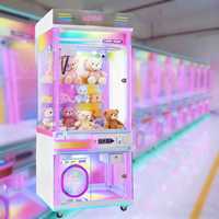 Machine à griffes grand format, jeu d'arcade coloré avec écran LED, fonctionne à pièces, en anglais, certifiée CE, 200W, prise US