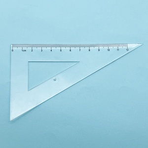 Sinh viên công cụ đo lường 2pcs <span class=keywords><strong>PVC</strong></span> Đóng gói tam giác quy mô nhựa an toàn rõ ràng Cai Trị góc cai trị thiết lập cho trường học văn phòng Nguồn cung cấp - Product Image 5