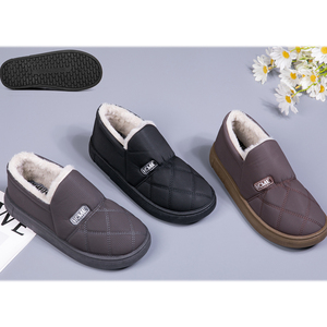 Vente en gros <span class=keywords><strong>de</strong></span> pantoufles en coton <span class=keywords><strong>de</strong></span> haute qualité pour hommes, chaussures <span class=keywords><strong>de</strong></span> marche d'extérieur décontractées et antidérapantes pour papa ou vieil homme - Product Image 2