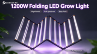 Fournisseur de solutions d'éclairage professionnelles 2027, kit complet pour serre, Longood, 2 canaux, lampe de culture pour plantes LED 1200W 100W