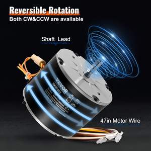 Moteur de ventilateur de condenseur en gros DB 5KCP39EGS070S 5KCP39EGY823S 1/4 HP 208-230V 1100 tr/min remplacement amélioré Standard OEM inclus - Product Image 4