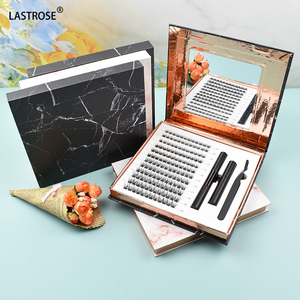 Commercio all'ingrosso <span class=keywords><strong>Pre</strong></span> taglio segmentato 8-16mm di ciglia fai da te Kit di estensione ciglia con legante e sigillo Kit di prolunga per ciglia Private Label - Product Image 4