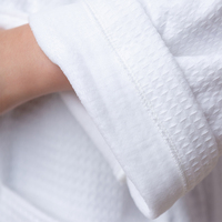 Peignoirs de spa et d'hôtel doux en tissu gaufré, style kimono, unisexe, confortables, pour le bien-être et les sources chaudes, commande en gros, vêtements de nuit enveloppants