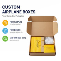 Offre Spéciale – Boîtes d'expédition en papier kraft écologiques tendance, forme avion, durables et recyclables pour la promotion de vêtements et articles vestimentaires