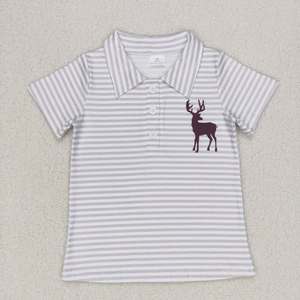 Camiseta Polo de Manga Corta para Niño Pequeño, con Bordado de Pato Mallard, Ropa de Verano para Niños - Product Image 3