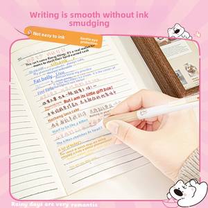 Carnet A5 à couverture souple, ligné et épaissi, motif dessin animé mignon, idéal comme cadeau ou récompense pour étudiant, fournitures scolaires. - Product Image 3