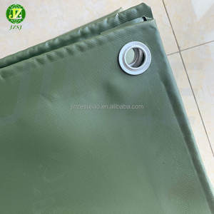 Ignifuge 450 Gsm 620 Gsm 650gsm 700gsm 800 Gsm <span class=keywords><strong>900g</strong></span> 0.55mm Couleur verte 6x4 m 20x20 1000d Bâche en <span class=keywords><strong>PVC</strong></span> avec oeillet 4x5 - Product Image 2
