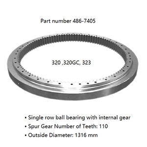 חופר מחפר חלק מספר דוגמניות תואם 486 7405 חתול 320 טבעת - Product Image 2
