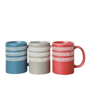 <b>Ceramic</b> Mug Striped Pattern Porcelain Coffee Tea <b>Cup</b> For Breakfast Or Gift Use - Product Image 5