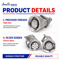 Vanne flottante hydraulique en acier inoxydable 304 pour réservoir d'eau, contrôle automatique du niveau d'eau, filetage femelle DN40-DN100, vanne OEM personnalisée