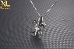 Fleur De Lis <b>Urn</b> <b>Necklaces</b> <b>for</b> <b>Ashes</b> Memorial Cremation Keepsakes - Product Image 4