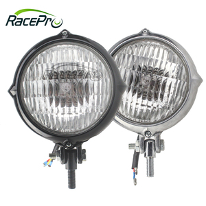 Faro Delantero LED Redondo Personalizado RacePro para Motocicleta <span class=keywords><strong>Harley</strong></span> Choppers Touring Cruiser <span class=keywords><strong>Bobber</strong></span> Cafe Racer - Product Image 1