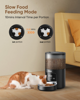 Comedero Inteligente Automático Ecológico para Mascotas, Dispensador de Comida Seca de 4L/6L, Dispensador Eléctrico Automático con Wifi, Aplicación Móvil, Carga para Perros y Gatos