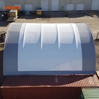 Abri pour conteneur de fret en PVC à double structure résistant au vent de 40x40 pieds